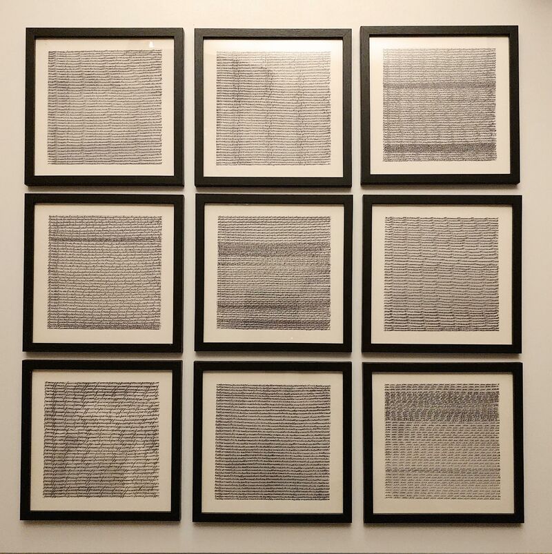 Calligraphic Listening - a Paintings by Elena  Luzzi