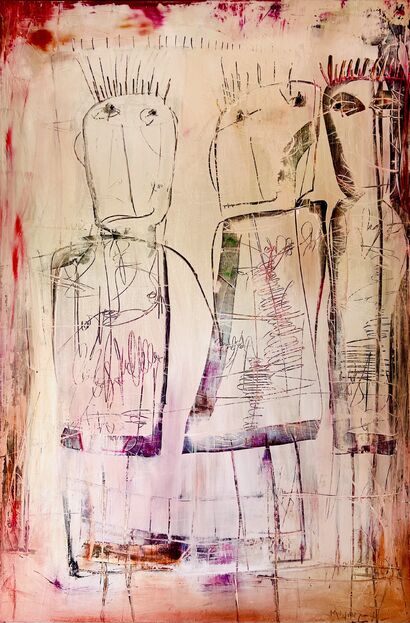 Des bêtises - a Paint Artowrk by Virginie Munch