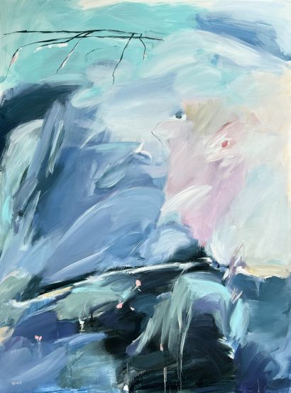 Aquaticfloral - a Paintings Artwork by Johanne Spinella