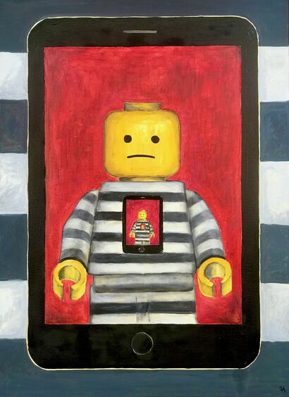 Digital Prisoner - A Paint Artwork by Nuanda