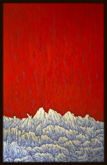  Grande terra-rosso  - A Paint Artwork by xiao hui sun