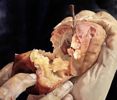 Eating Eve 2 - a Paint Artowrk by Emma Sadler Eriksson