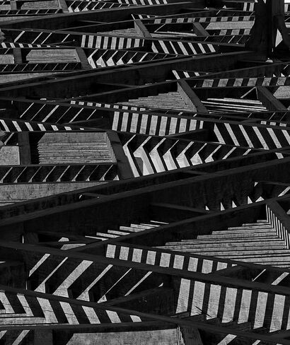 6. Licht und Schatten II, Strukturen, Ägypten - a Photographic Art Artowrk by Angelika Schilling