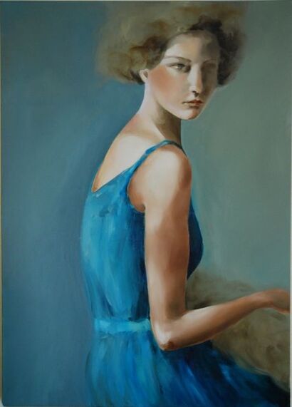 Ritratto di donna - A Paint Artwork by Carolarte
