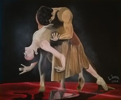 La danza espressione sensualità  - a Paint Artowrk by Luca  Leotta