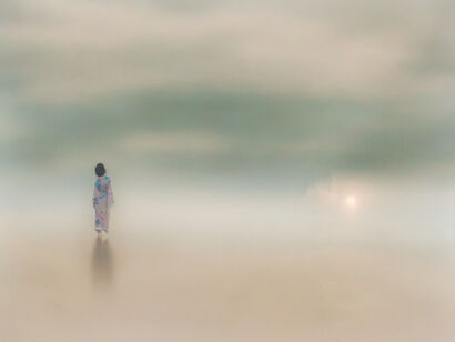 The Girl in the Intermediate State 2 - a Photographic Art Artowrk by Toyonari Fukuta