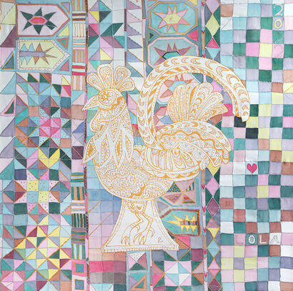 The Golden Cockerel or Lola - a Paint Artowrk by Kristina  Rasskazova 
