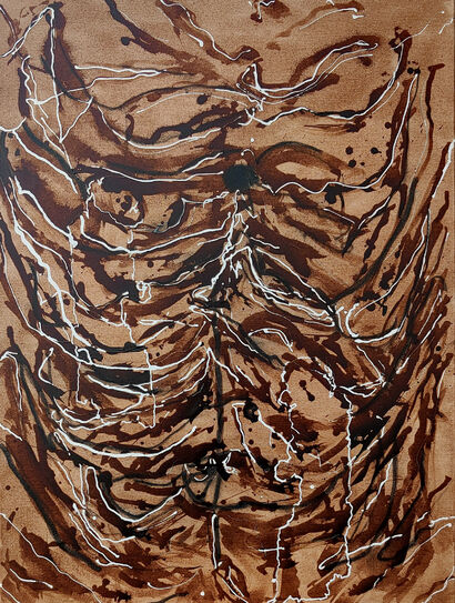 Life-lines #8 - a Paint Artowrk by Judith Cordeaux