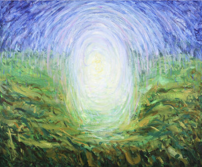 It Was Faith Opening the Gate of Heaven - a Paint Artowrk by Robert van de Graaf