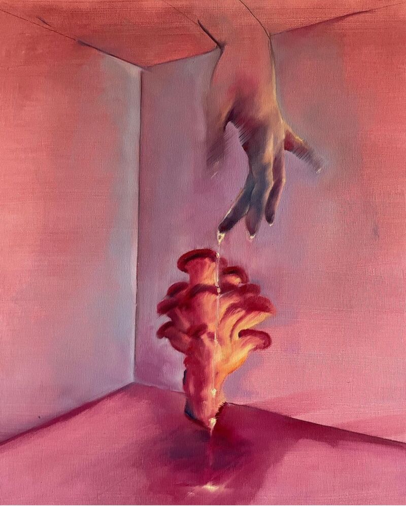 The Mushroom Picker - a Paintings by Linda Glanc