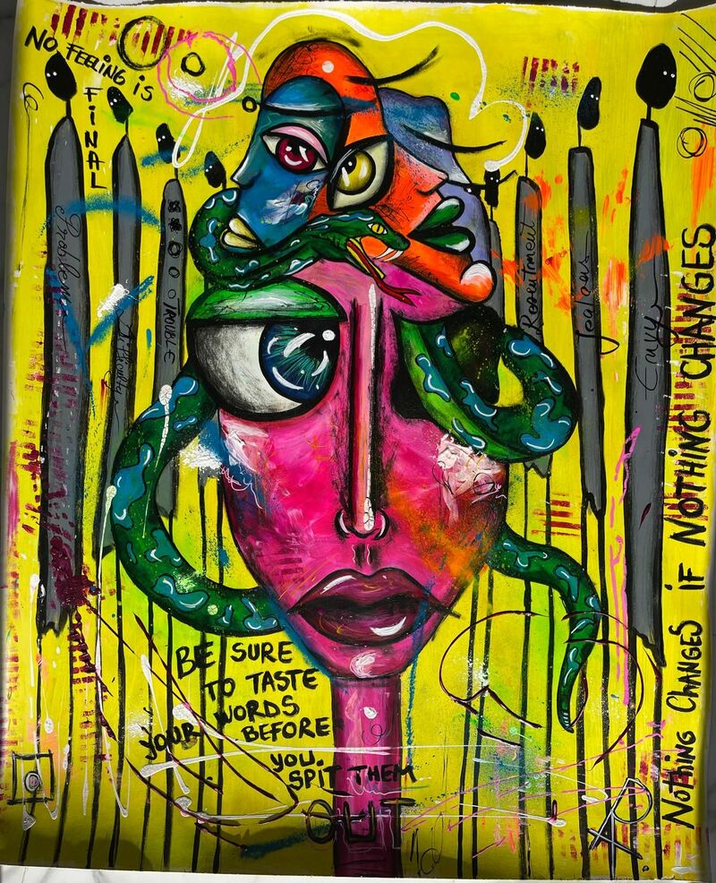 Fuga dall’invidia  - a Paint by Patricia-Laura  Tothazan