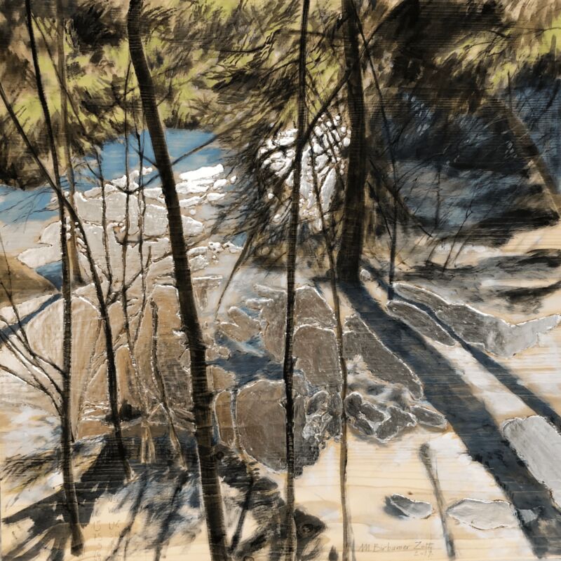 Undergrowth - a Paintings by Maria  Birbamer Zott