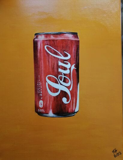 Soul in an aluminium can - A Paint Artwork by George Anastasiadis