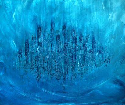 Reflection. Sunken City. - a Paint Artowrk by Elke Buegler