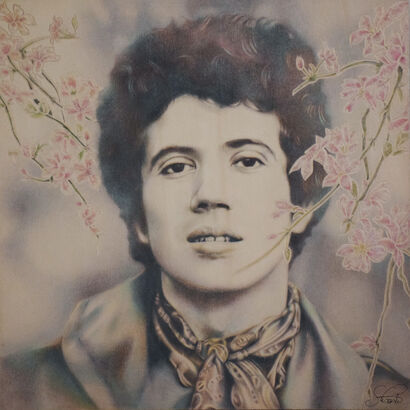 Lucio Battisti - a Paint Artowrk by Sara Costa