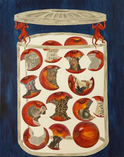 “ Atlases and the Canned Era” - a Paint Artowrk by Naomi Lautier 