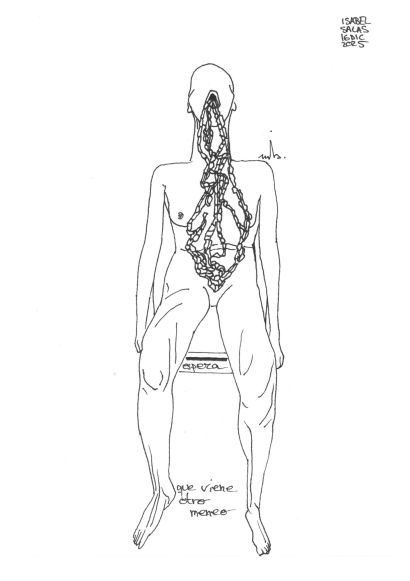 espera, que viene otro meneo. - a Paintings Artwork by Isabel Salas