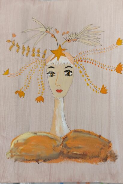 Lady surreal I - a Paint Artowrk by Loretta Gaukel