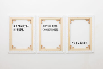 mi dispiace (words) - a Paint Artowrk by Fabrice Bernasconi Borzì