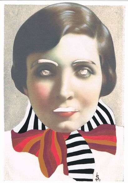 AJ in Stripeland - a Paint Artowrk by Square Moon