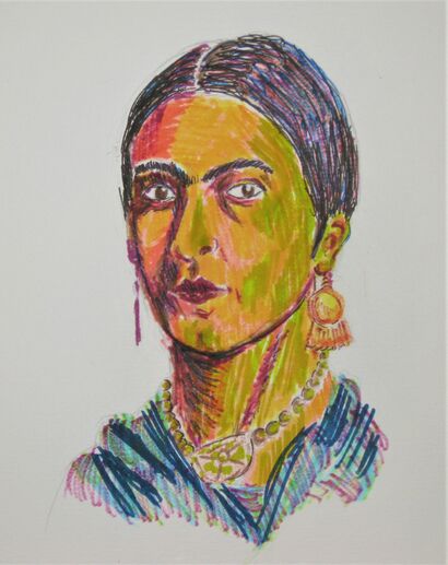Frida - a Paint Artowrk by Wendy Merk
