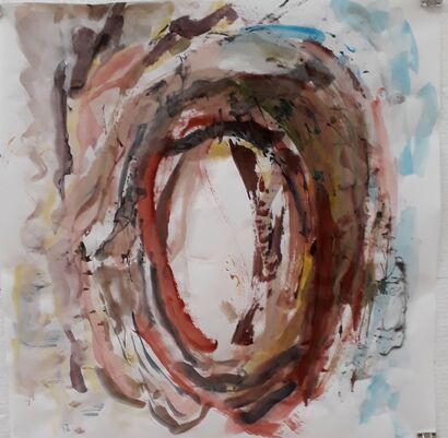 Head 4 - a Paint Artowrk by Mirabelle Korfsmeier