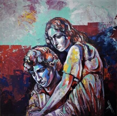Paul & Virginie - a Paint Artowrk by Ittish Shubham Hanuman