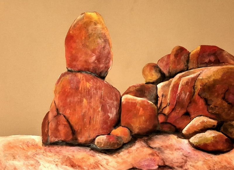 Outback 1 - a Paintings by Angelo Calcagno