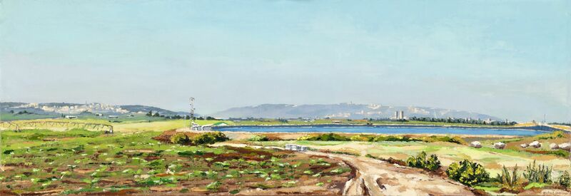 ‏‏Western Galilee, The reservoir - a Paint by Shulamit Near