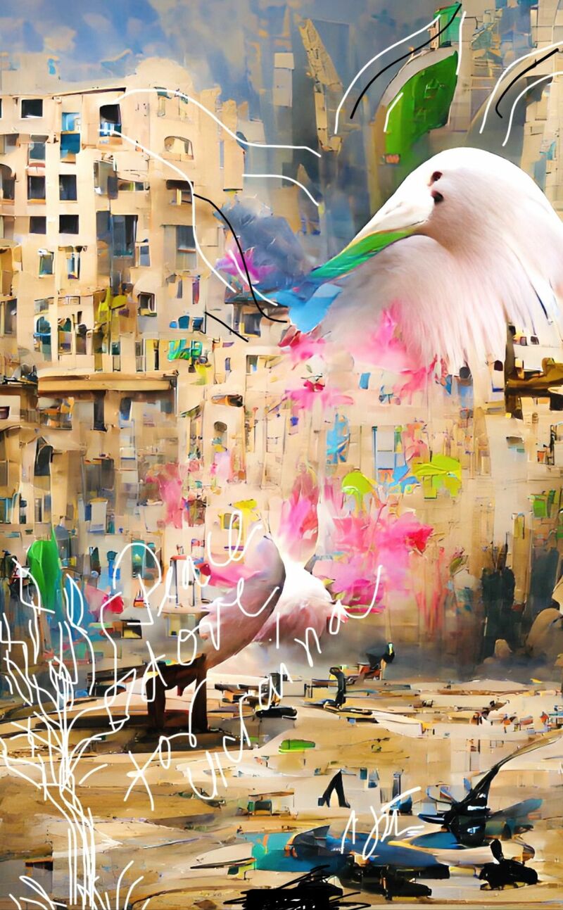 PEACE DOVE_UKRAINE - a Paint by Jutka Nicole