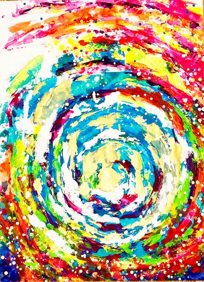 Energetic Wave - A Paint Artwork by Zoe