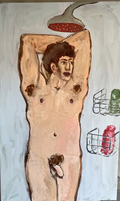 Male nude - a Paint Artowrk by Davide De Vivo