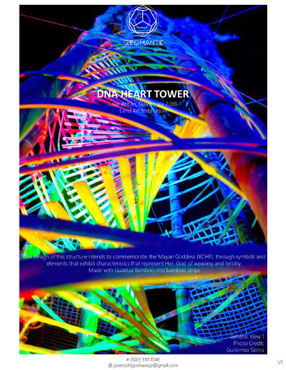 DNA Heart Tower - a Land Art Artowrk by José Rodrigo Chávez Puaque