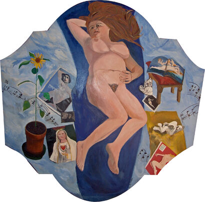 Donna Madonna - a Paint Artowrk by paolo cazzella o della joie de vivre