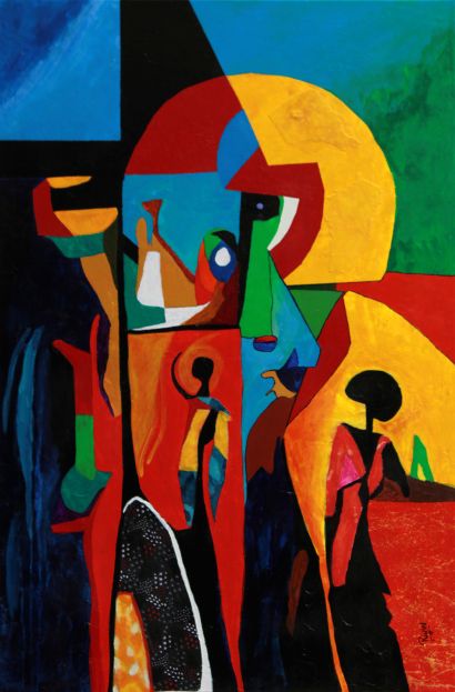 Identity - a Paintings Artwork by Jean-Ren&eacute; Rinvil