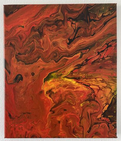 Magma (Fire series III) - a Paint Artowrk by Theta Artworks 