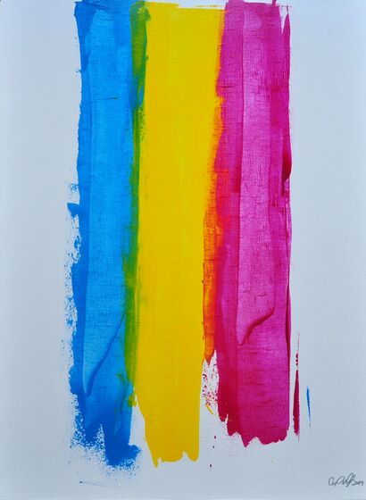 CMYK Lines - A Paint Artwork by Candace Wight