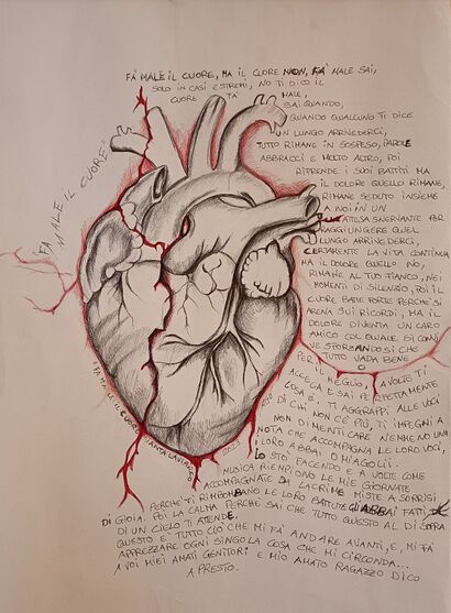 FA\' MALE IL CUORE  - a Art Design Artowrk by Tania Calvario