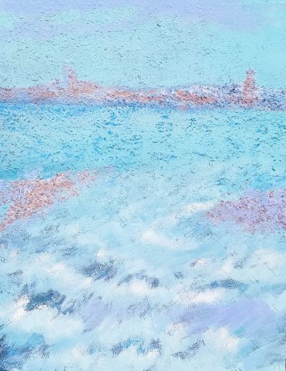 La déferlante de l' Aqua alta - a Paint Artwork by Magda Igyarto