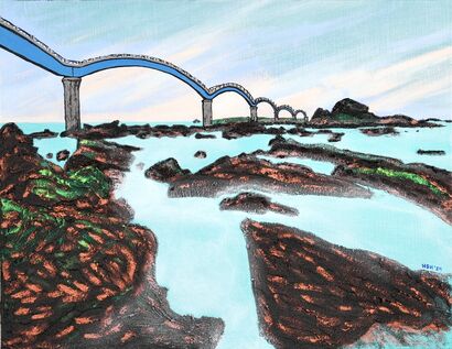 A Journey on Canvas – Sanxiantai - a Paint Artowrk by HsunArt