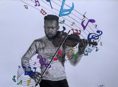 Music therapy - A Paint Artwork by Chi's Art