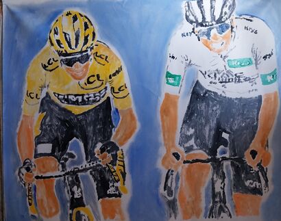 Tour de France - A Paint Artwork by Renzo Sossella