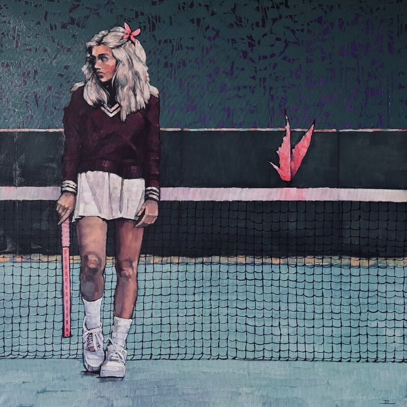 Girl with butterfly - a Paintings by Jan Piziak