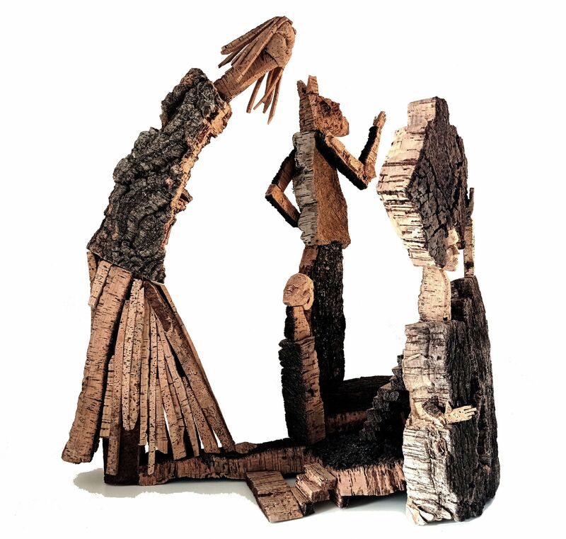 Pre-Columbian Family - a Sculpture & Installation by Daniel Espinosa