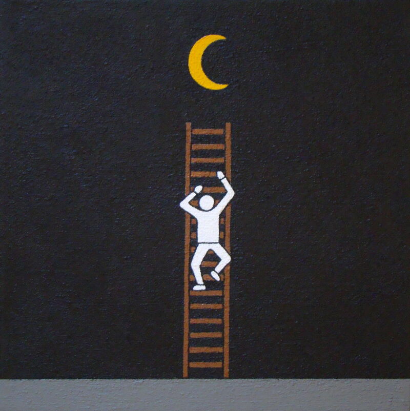 non voglio mica la luna - a Paint by Gabriella Kuruvilla