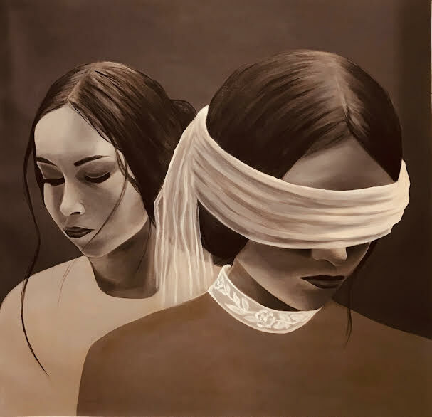 Blindfolded - a Paint by Mónica Silva