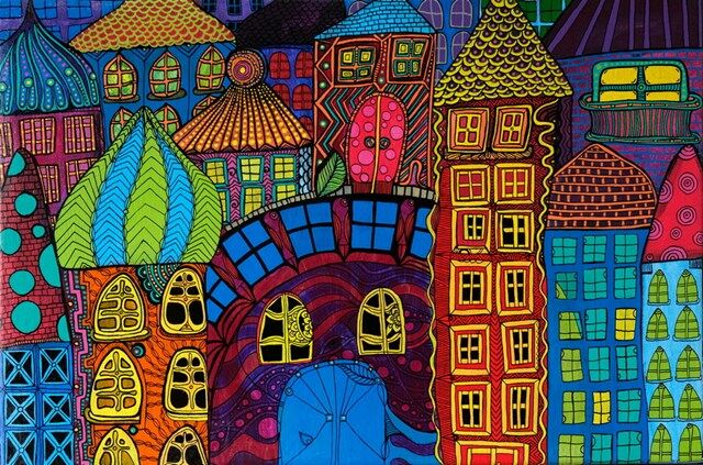 From Colorful Cities serie - a Paint by Luiza Poreda