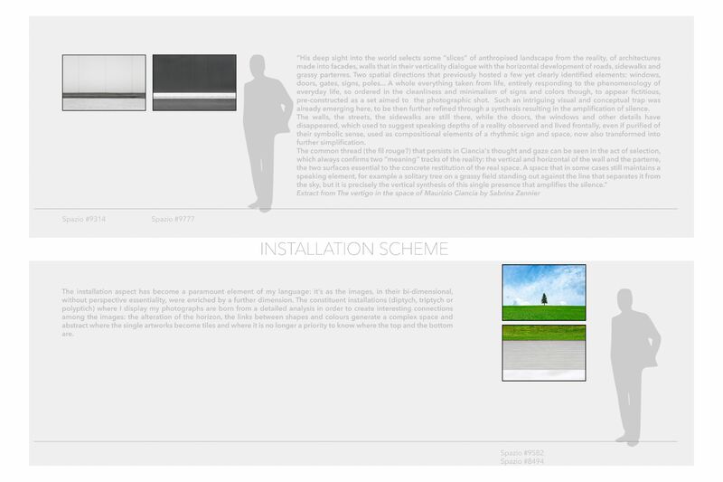 installation diagram for diptychs - a Photographic Art by Maurizio Ciancia
