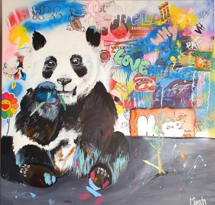 Glouton - a Paintings by caroline Marchand