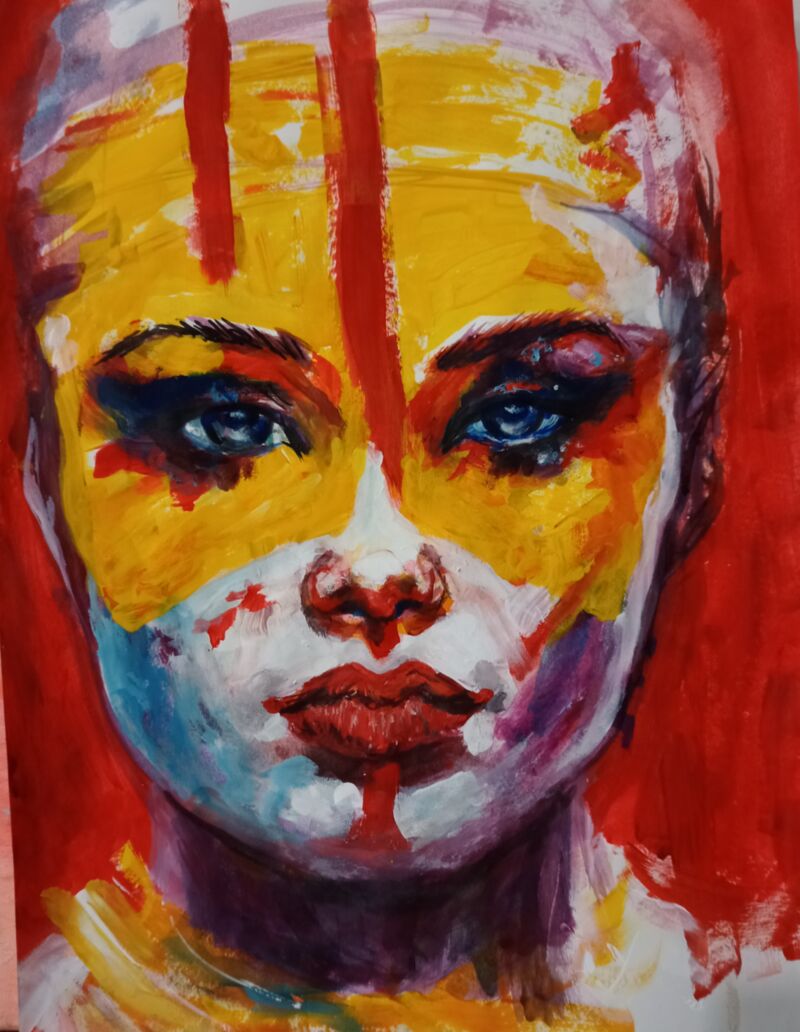 HUMANO el amor en las emociones  - a Paint by ARTE Idalya Guzmán 